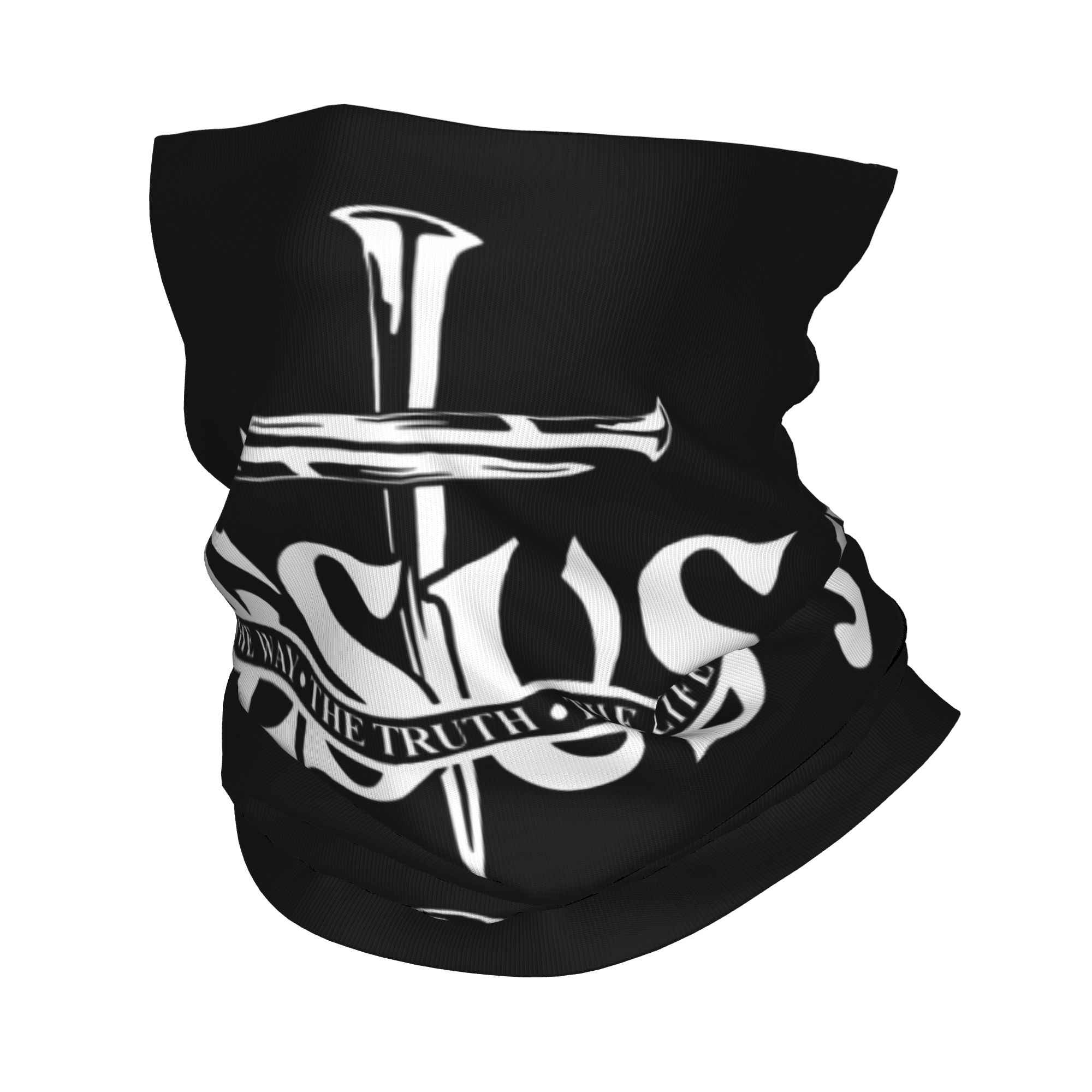 Neck Gaiter Face Cover - Bandana na szyję z motywem Jezusa: