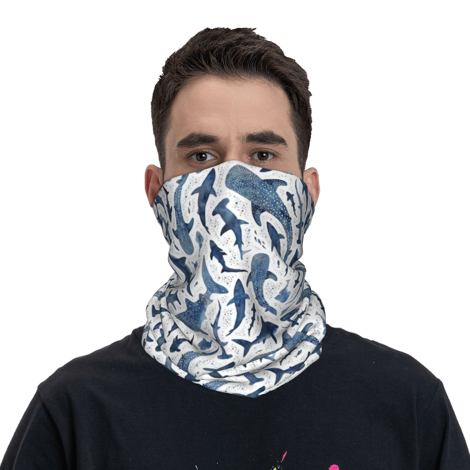 Niestandardowa Niebieska Akwar – Neck Gaiter Face Cover recenzja i cena